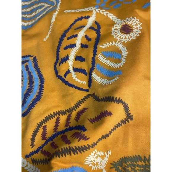 Women’s Mustard Floral-Leaf Crewneck Sweatshirt - Picture 10 of 12